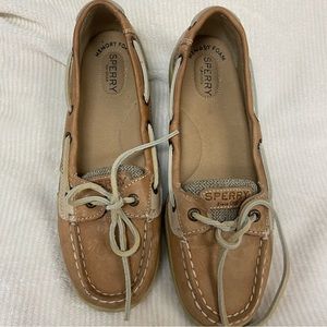 SPERRY Memory Foam Women’s size 8M Tan Deck Shoes